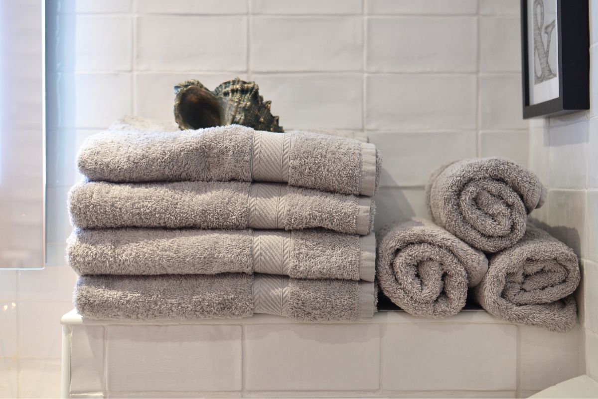 Collection of organic cotton towel.