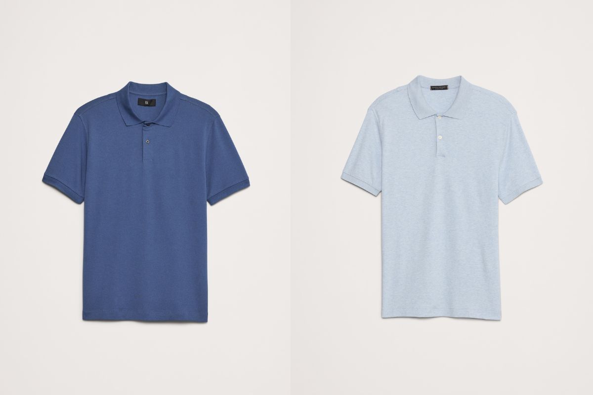 Two different colored Banana Republic polo t-shirt