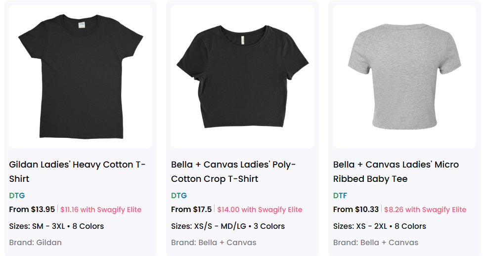 A collection of crop top t- shirt to buy online