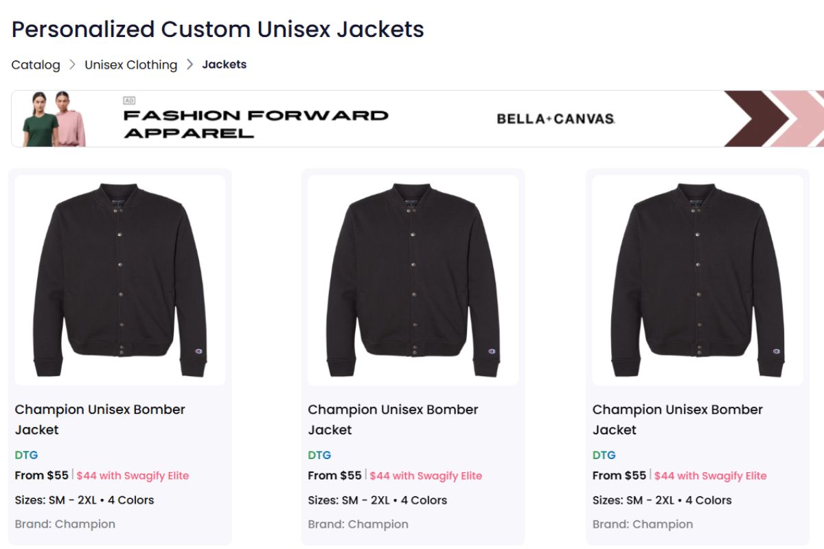 A collection of custom bomber jackets for sale