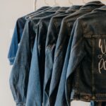 A collection of personalized denim jackets displayed together