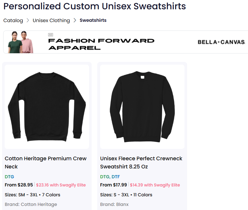 A collection of sweatshirt for sale