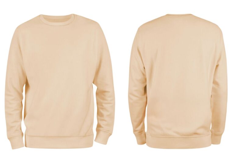 A mockup design of custom embroidered sweatshirt shown in the image