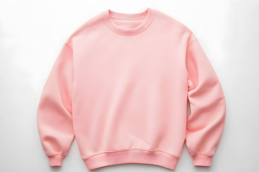 An oversized sweatshirt for men is shown in the image