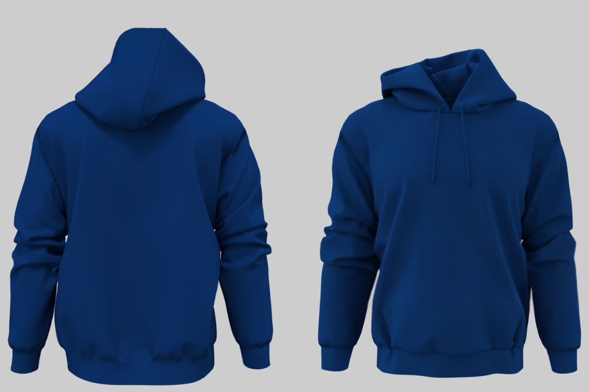 Mockup design of custom printed Hoodies