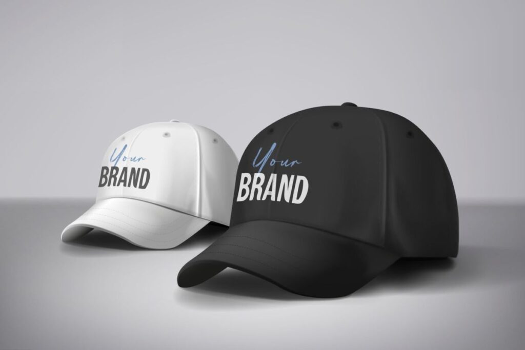 Two custom snapback cap kept with each other