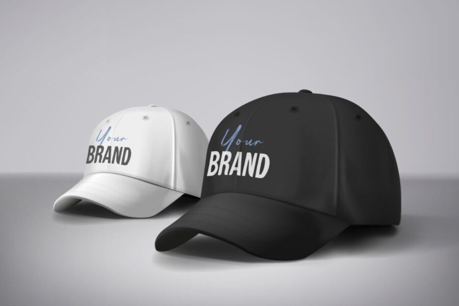 Two custom snapback cap kept with each other