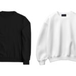 Two different crewneck sweatshirt shown in the image