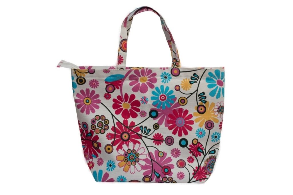 A custom printed bag shown in the image