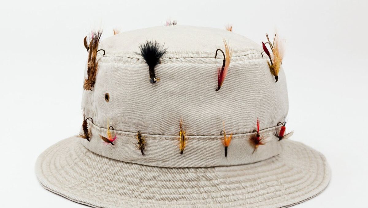A personalized fishing hat shown in the image