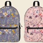 Two customized laptop backpacks kept together
