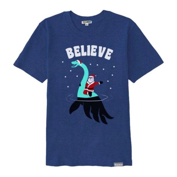 A christmas graphic t-shirt shown in the image