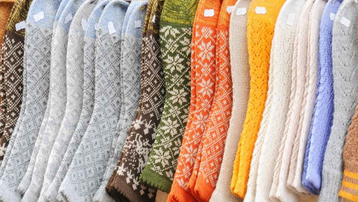 A collection of custom novelty socks