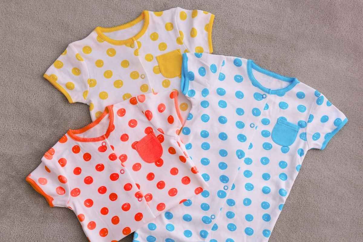 A collection of toddler summer clothes kept together