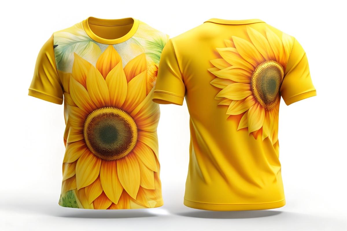 A full printed t-shirt shown in the image