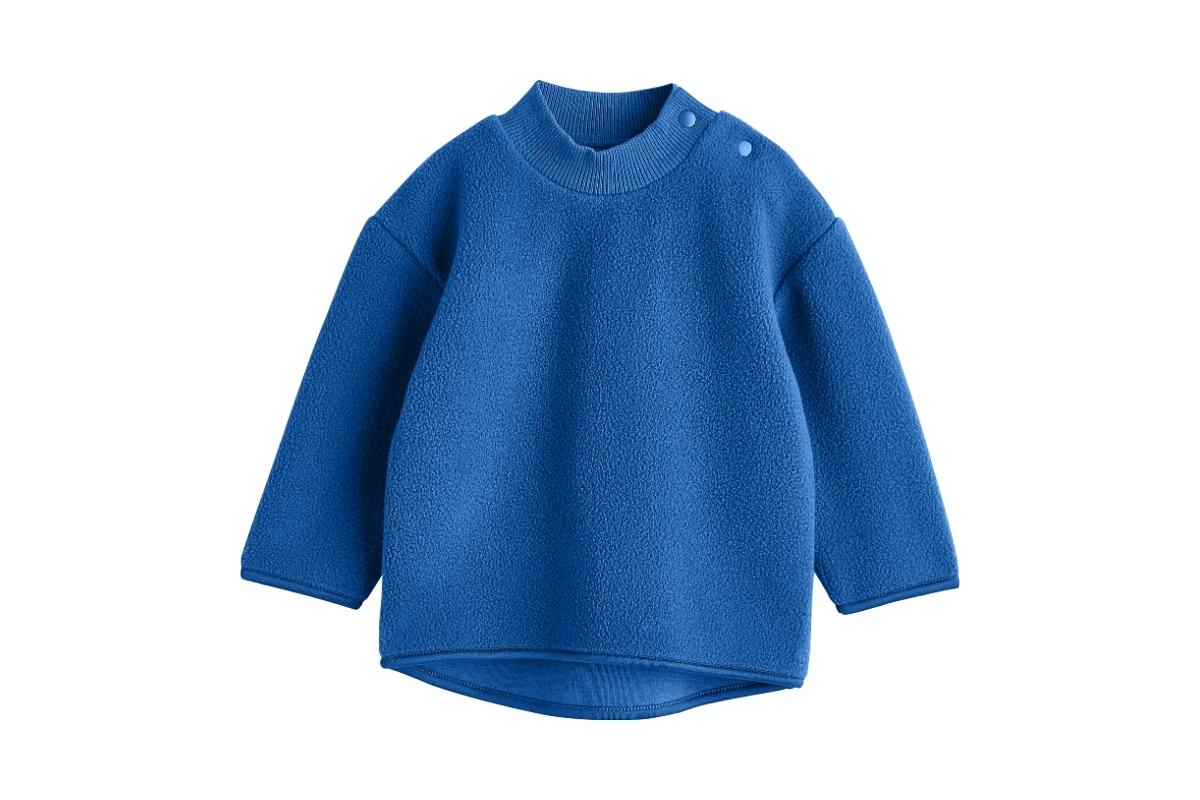 A heavyweight fleece sweatshirt is shown in the image