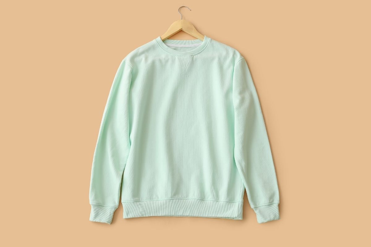 A lightweight sweatshirt shown in the image