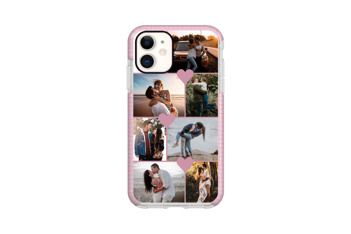 A personalized phone case with a photo on it