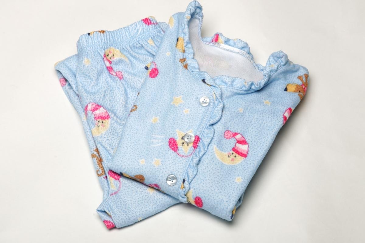 A thermal cotton pajama set kept together