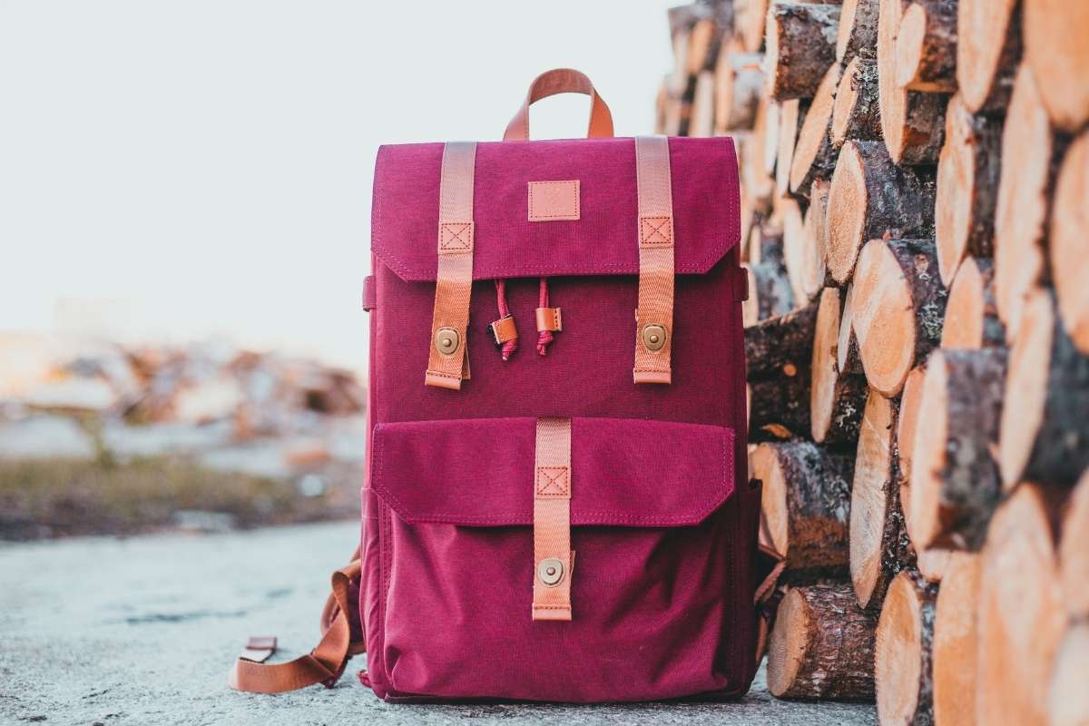 An eco canvas backpack shown in the image