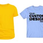 Plain vs Printed tees shown in the image